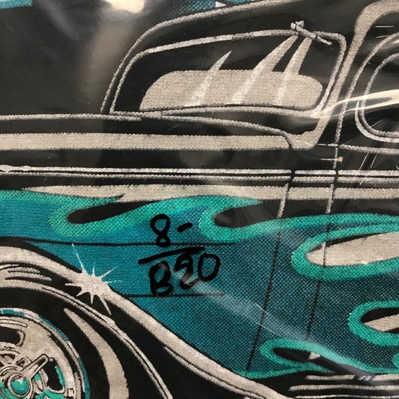 Vintage Hot Rod T-Shirt Car Street Lethal American Thunder Graphic Tee L - Picture 9 of 9